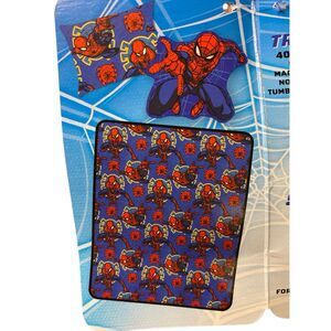 Nwt Spider-Man Travel Blanket Pillow 3pc Set Marvel Kids Plush Superhero Blue